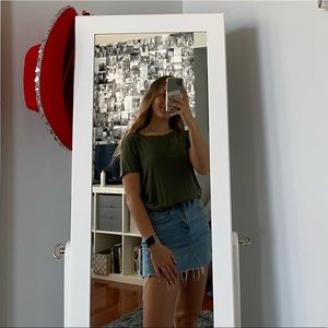 army green hollister tee